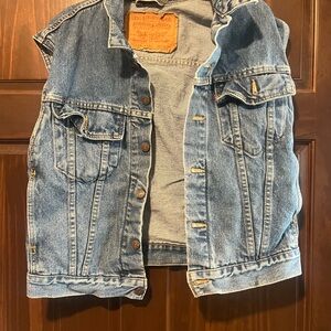 Levi's Classic Blue Denim Vest